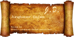 Jungbauer Dalma névjegykártya